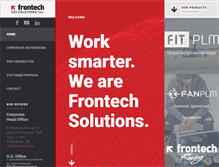 Tablet Screenshot of frontech.ca